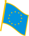 Bandiera da giacca Europa